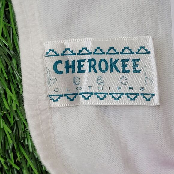 Vintage 90s Native-American Aztec Shirt Womens Large 20x24 White - Picture 6 of 15